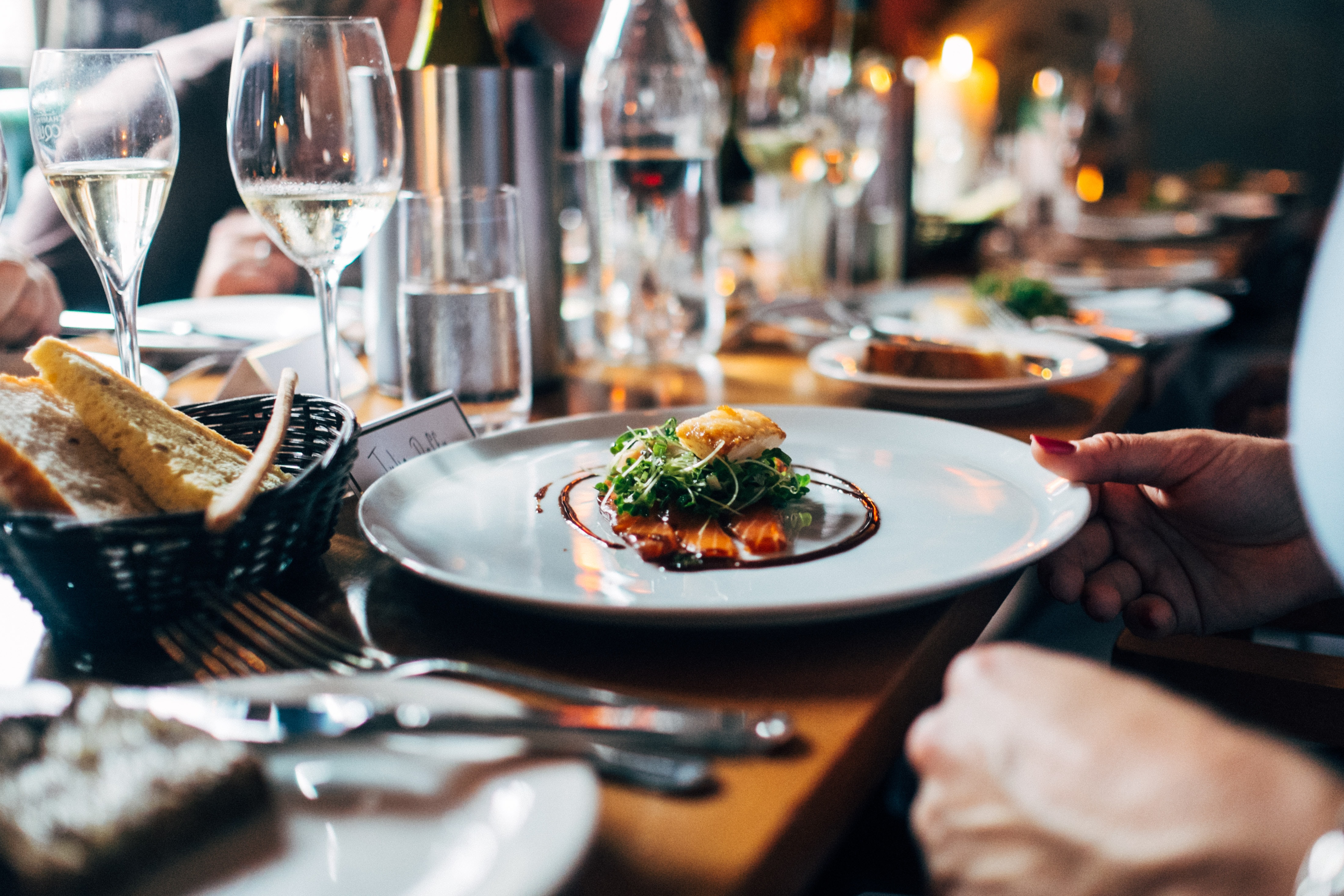 La présentation d'un plat réalisé par le restaurant La palette du goût